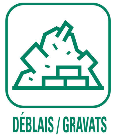 Pictogramme Déblais et gravats