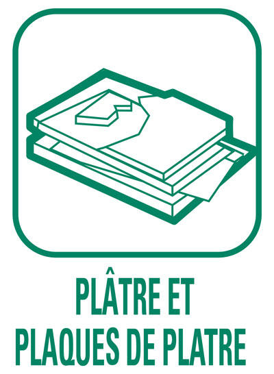 Pictogramme Plâtres et plaques de plâtres