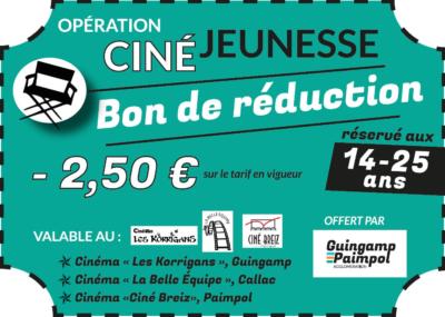 bon de réducation opération ciné jeunesse