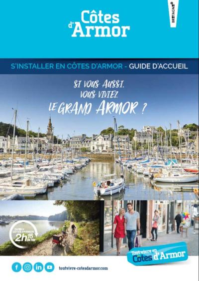 Couverture du guide S'installer en Côtes d'Armor 2020 - Tout Vivre en Côtes d'Armor