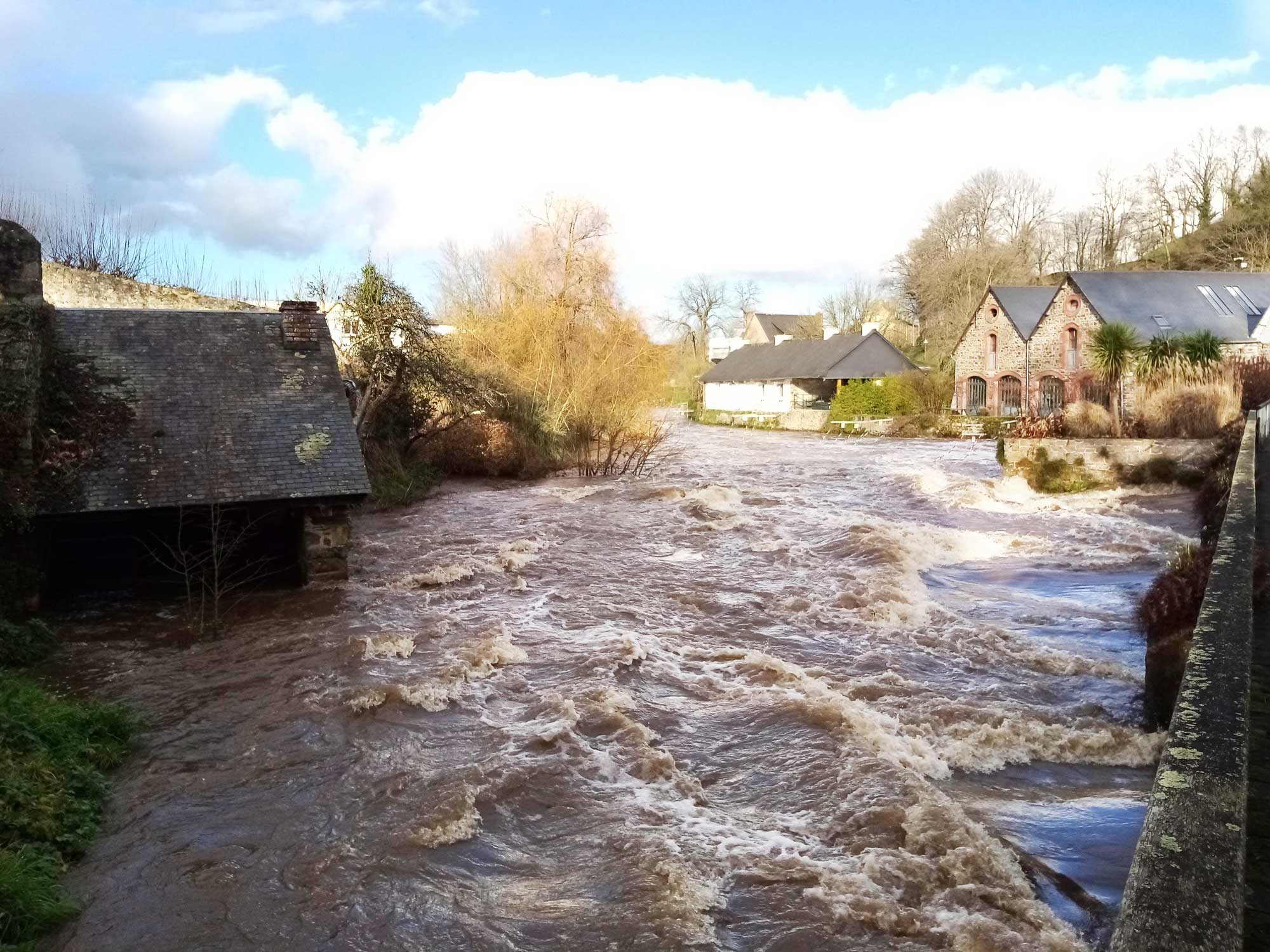 Inondations sur Guingamp-Paimpol Agglomération en janvier 2020