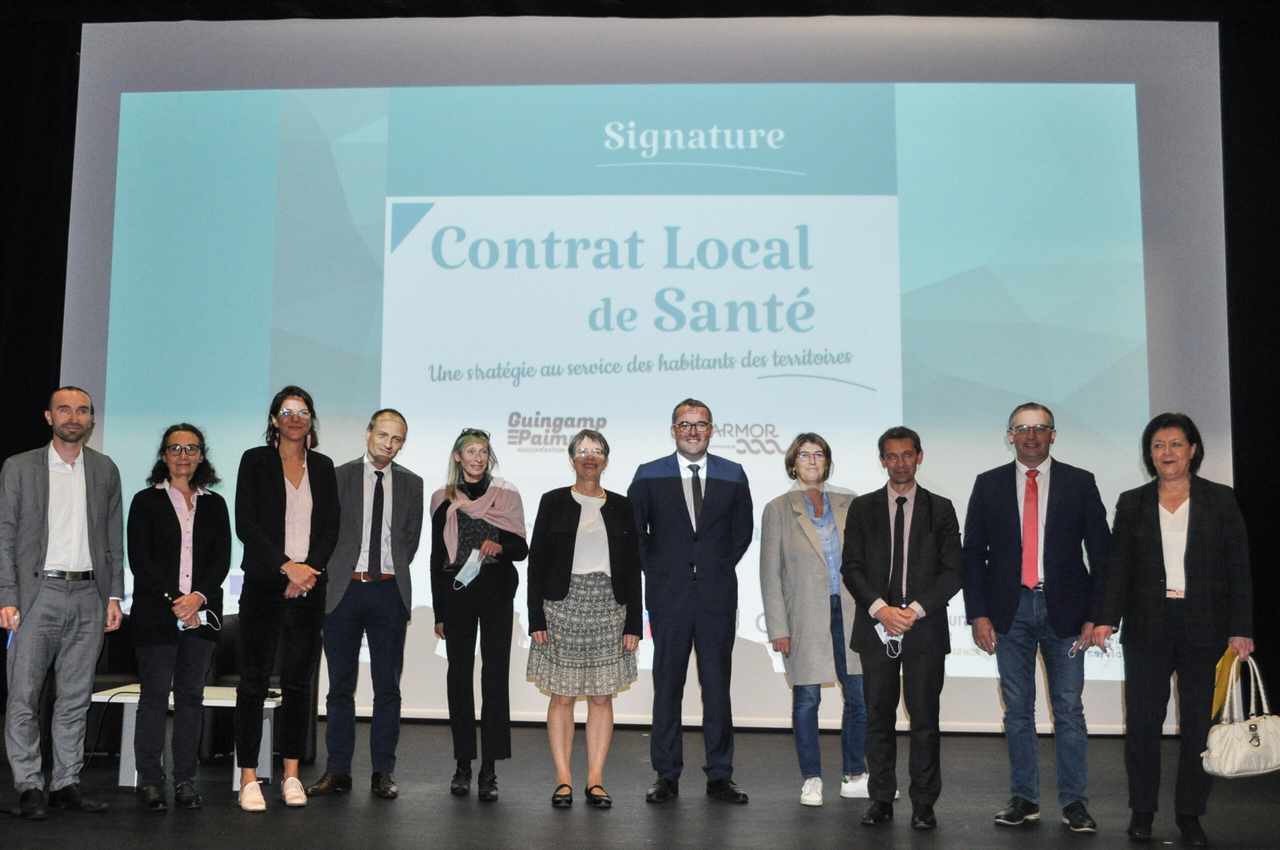 Les signataires du Contrat Local de Santé du Pays de Guingamp