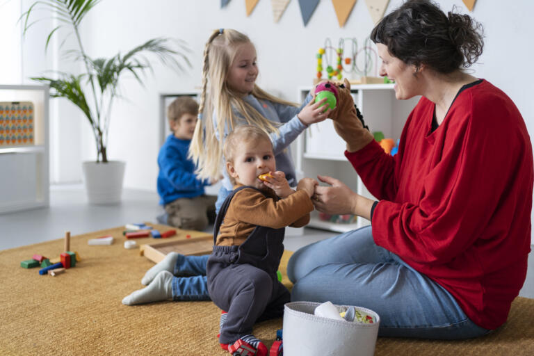 Photo assmat avec enfants