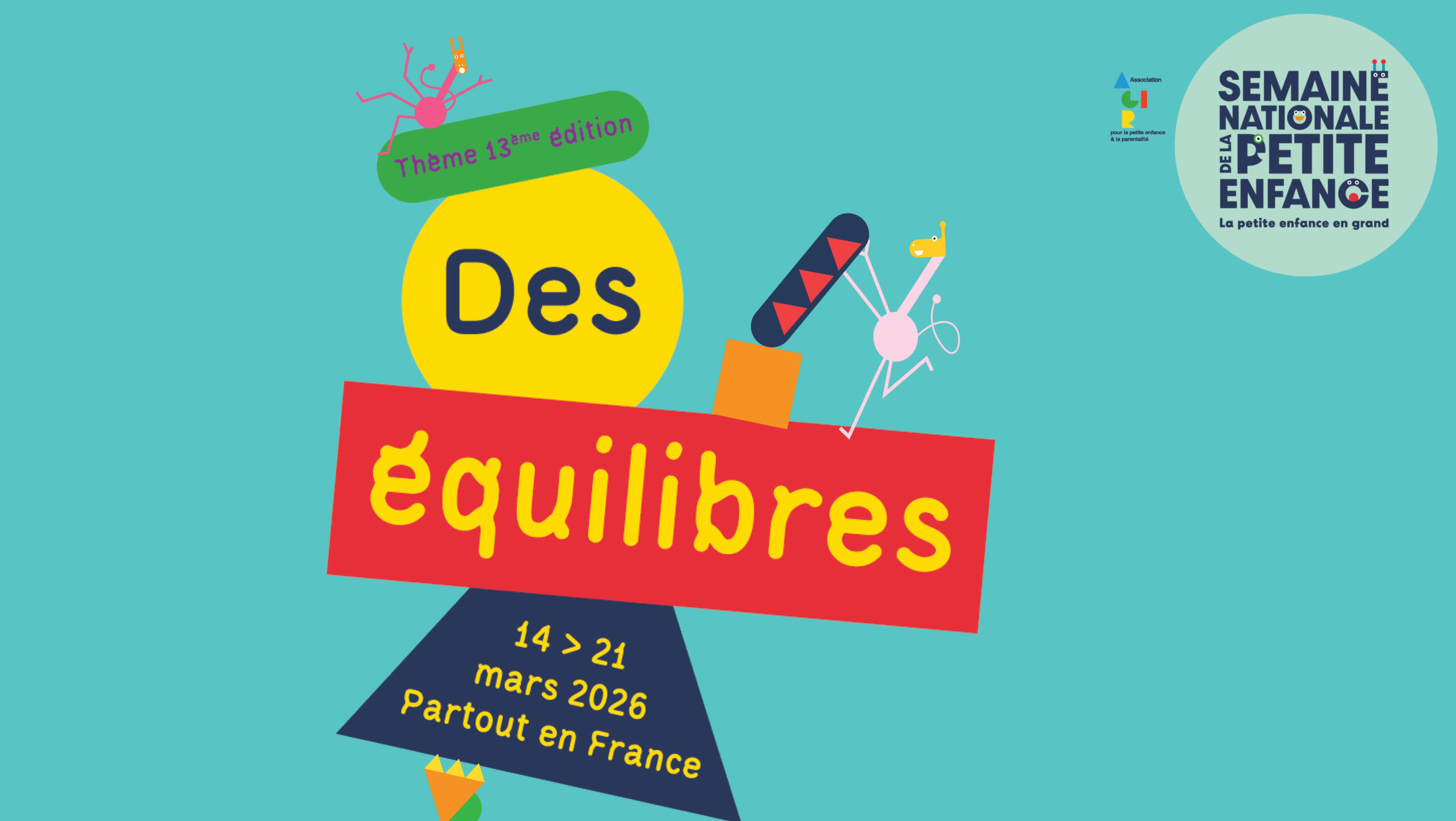 Visuel semaine national de la petite enfance 2026 qui a pour thèmes 