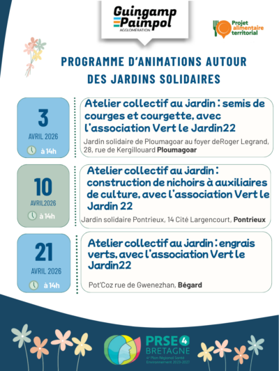 Affiches animations jardins solidaires
