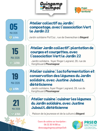 Affiches 2 animations jardins solidaires