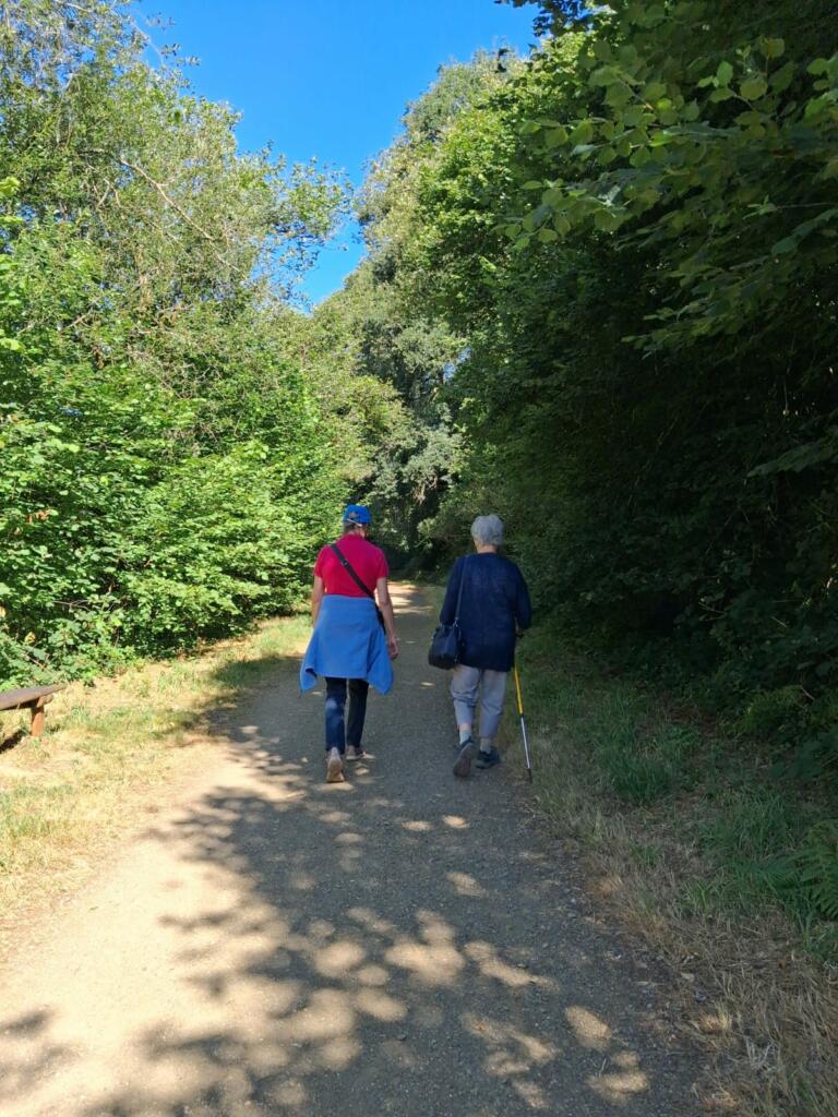 Photo deux dames qui marches