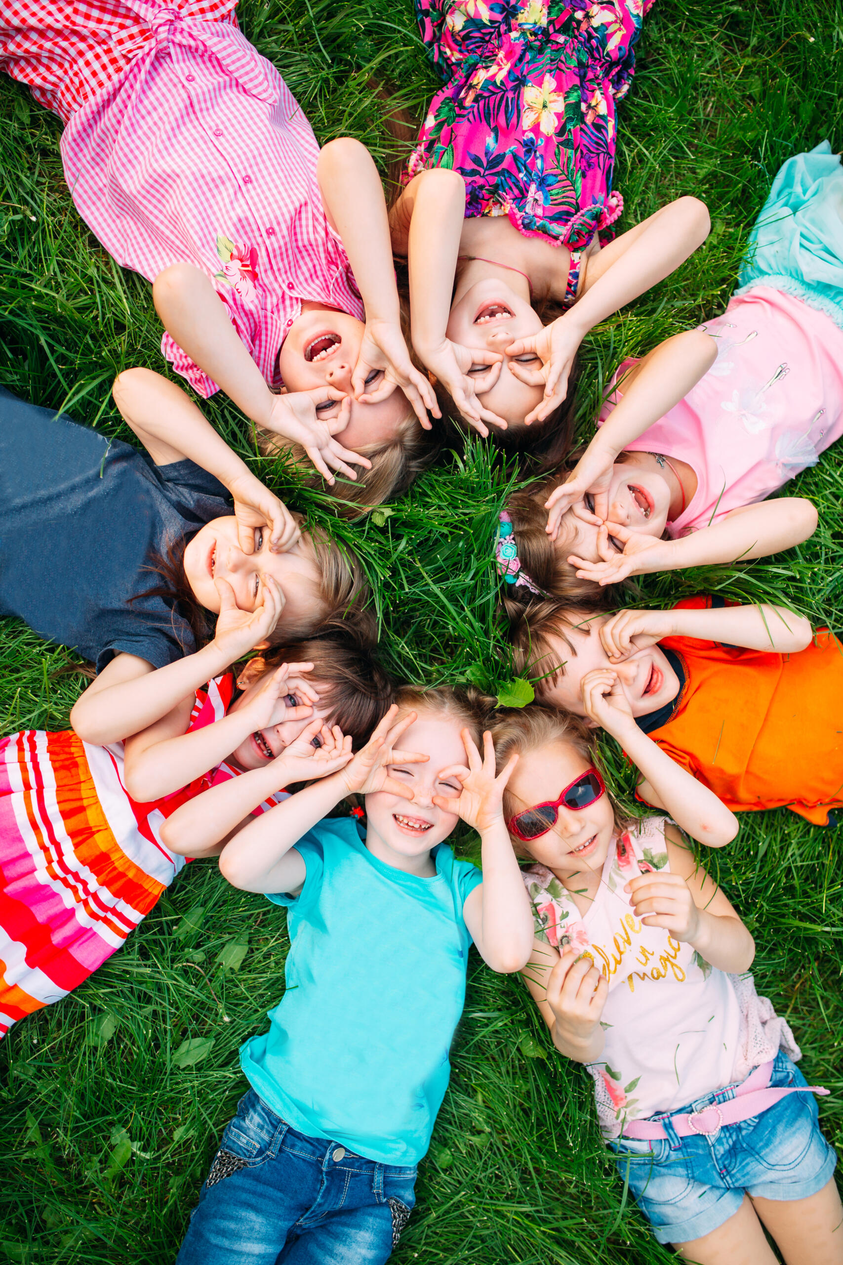 Photo enfants heureux été